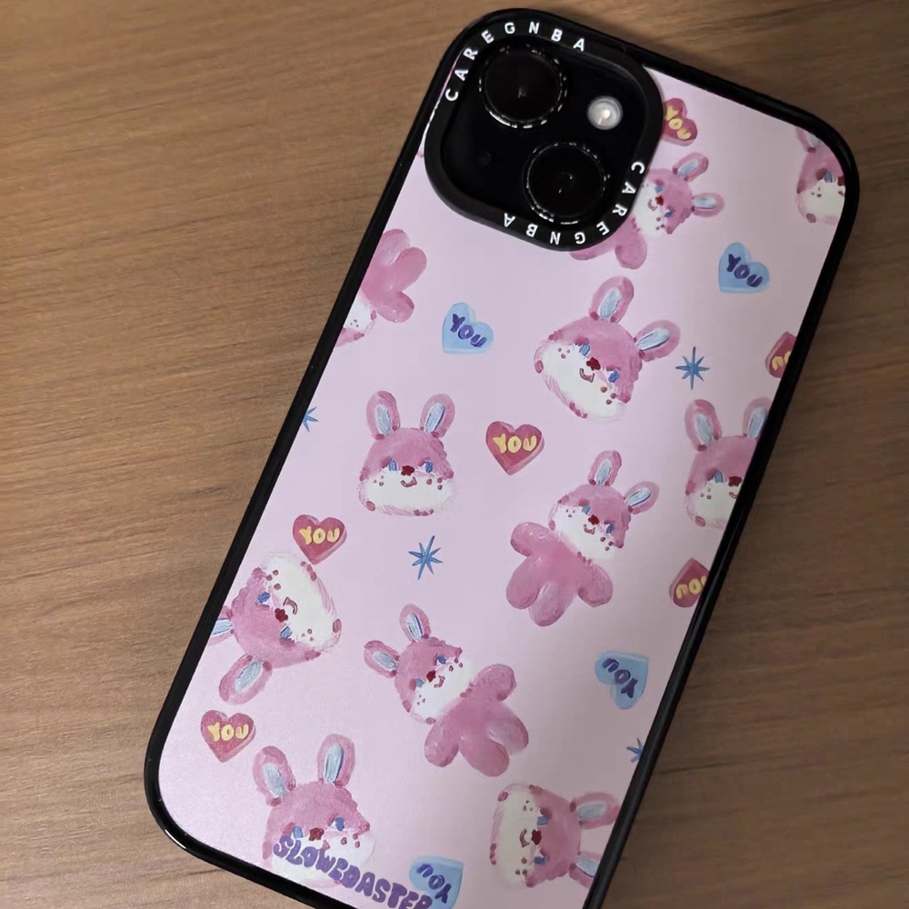 Pink Bunny Pattern Phone Case